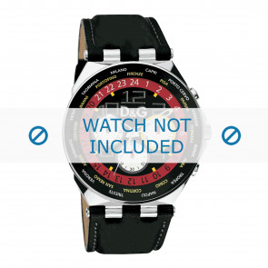 Dolce & Gabbana bracelet de montre 3719770194 Cuir Noir + coutures défaut