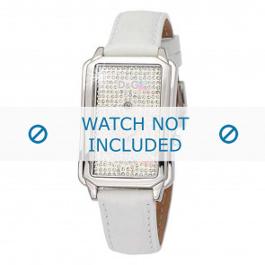 Dolce & Gabbana bracelet de montre DW0114 Cuir Blanc + coutures blanches