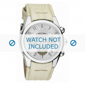 Dolce & Gabbana bracelet de montre DW0258 Cuir Blanc crème / Beige