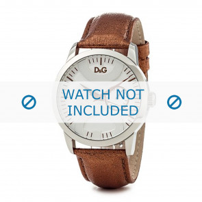 Bracelet de montre Dolce & Gabbana DW0700 Cuir Plaqué or 22mm