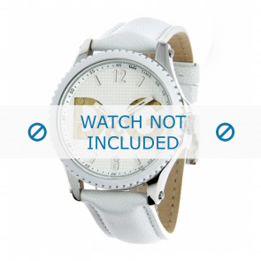 Bracelet de montre Dolce & Gabbana DW0706 Cuir Blanc 20mm