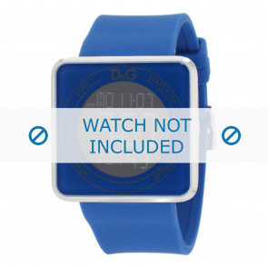 Bracelet de montre Dolce & Gabbana DW0736 Caoutchouc Bleu 28mm