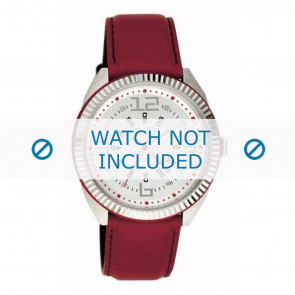 Dolce & Gabbana bracelet de montre DW0032 Cuir Rouge 20mm + coutures  rouges