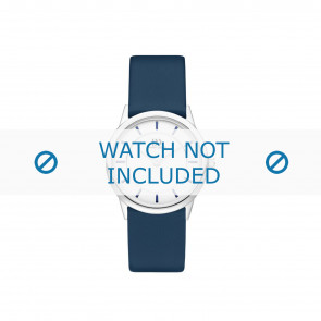 Bracelet de montre Danish Design IV22Q1103 Cuir Bleu 16mm