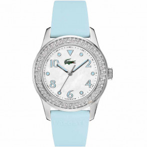 Lacoste bracelet de montre 2000664 / LC-11-3-14-2255S Caoutchouc Bleu clair 20mm