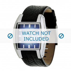 Bracelet de montre Diesel DZ1032 Cuir Noir 17mm
