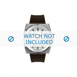Diesel bracelet de montre DZ1249 Silicone Brun 28mm