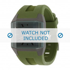 Diesel bracelet de montre DZ1389 Silicone Vert 20mm