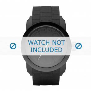 Diesel bracelet de montre DZ1437 Plastique Noir 24mm