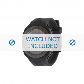 Diesel bracelet de montre DZ1444 Silicone Noir