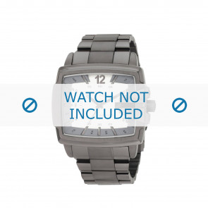 Diesel bracelet de montre DZ1498 Acier inoxydable Gris 28mm
