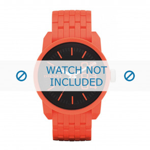 Bracelet de montre Diesel DZ1521 Plastique Orange 28mm