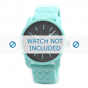 Diesel bracelet de montre DZ1525 Plastique Turquoise 24mm