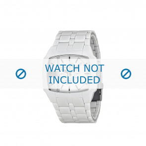 Diesel bracelet de montre DZ1548 Plastique Blanc 21mm