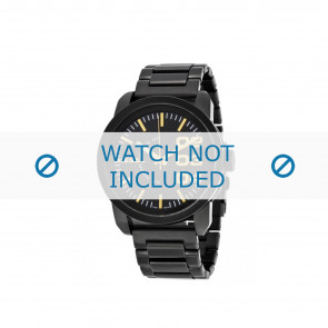 Diesel bracelet de montre DZ1566 Acier inoxydable Noir 24mm