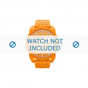 Diesel bracelet de montre DZ1581 Plastique Orange 28mm