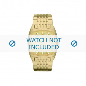 Diesel bracelet de montre DZ1585 Acier inoxydable Or 22mm