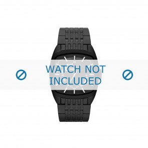Diesel bracelet de montre DZ1586 Acier inoxydable Noir 22mm