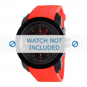 Bracelet de montre Diesel DZ1607 Silicone Rouge 24mm