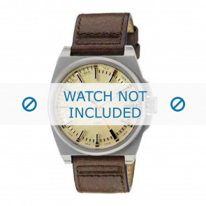 Diesel bracelet de montre DZ1622 Cuir Brun 24mm + coutures brunes