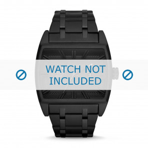 Diesel bracelet de montre DZ1673 Acier inoxydable Argent 30mm