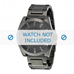 Diesel bracelet de montre DZ1692 Acier inoxydable Gris 24mm
