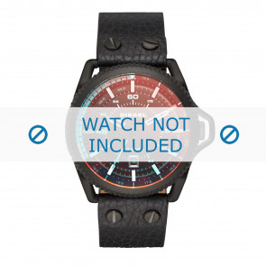 Bracelet de montre Diesel DZ1793 Cuir Noir 24mm
