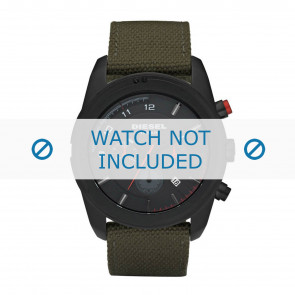 Bracelet de montre Diesel DZ4189 Textile Vert 25mm