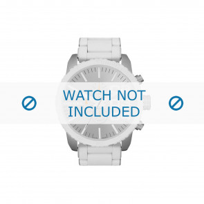 Diesel bracelet de montre DZ4253 Acier inoxydable Blanc 26mm