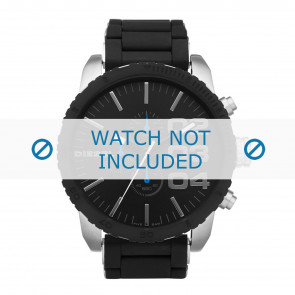 Diesel bracelet de montre DZ4255 Silicone Noir 26mm