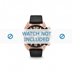 Bracelet de montre Diesel DZ4297 Cuir Noir 24mm