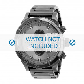 Diesel bracelet de montre DZ4314 Acier inoxydable Gris anthracite 24mm