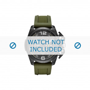 Bracelet de montre Diesel DZ4391 Silicone Olive verte 24mm