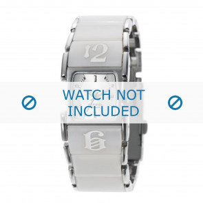 Diesel bracelet de montre DZ5043 Acier inoxydable Blanc 21mm