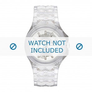Diesel bracelet de montre DZ1709 Plastique Transparant 26mm
