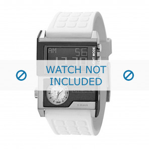 Diesel bracelet de montre DZ7141 Silicone Blanc 28mm