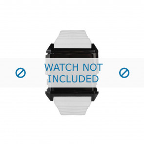 Diesel bracelet de montre DZ7201 Silicone Blanc 30mm