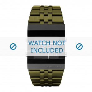 Diesel bracelet de montre DZ7228 Acier inoxydable Vert 35mm