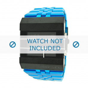 Diesel bracelet de montre DZ7229 Acier inoxydable Bleu 35mm