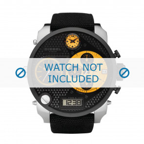 Bracelet de montre Diesel DZ7234 Textile Noir 28mm