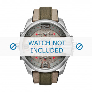 Diesel bracelet de montre DZ7375 Cuir Blanc crème / Beige 28mm