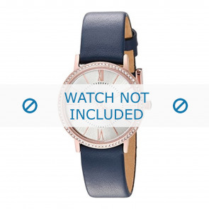 Bracelet de montre DKNY NY2553 Cuir Bleu 14mm