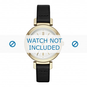 Bracelet de montre DKNY NY2587 Cuir Noir 12mm