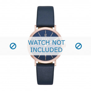 Bracelet de montre DKNY NY2614 Cuir Bleu 18mm