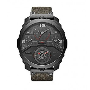 Bracelet de montre Diesel DZ7358 Cuir/Textile Noir 26mm