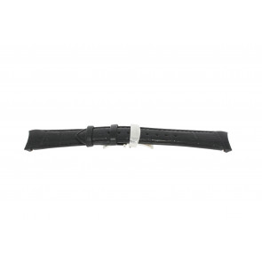 Bracelet de montre Esprit ES000T31-40L / OELX0000004X Cuir croco Noir 18mm