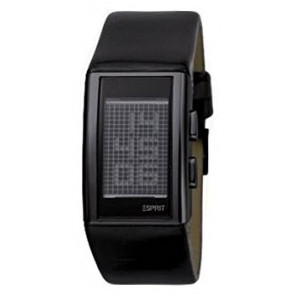Esprit bracelet de montre ES101382001U Cuir Noir 25mm