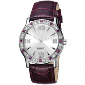 Bracelet de montre Esprit ES102802002 Cuir croco Pourpre 20mm