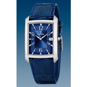 Bracelet de montre Festina F6748-2 Cuir Bleu 23mm