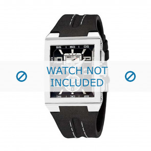 Bracelet de montre Festina F16184-4 / F16184-8 Cuir Noir 18mm